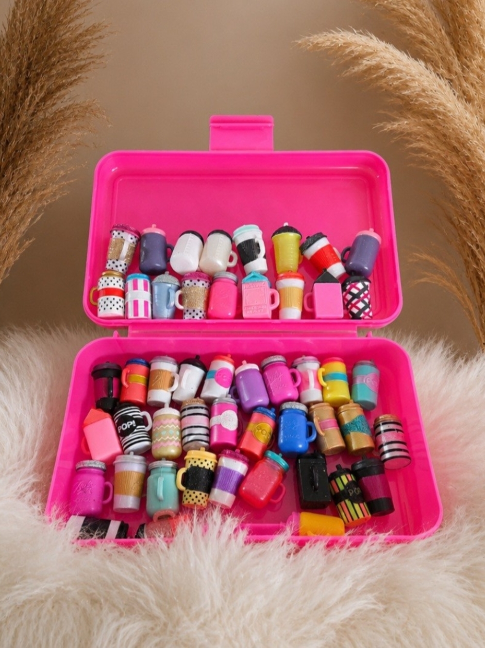 LOL SURPRISE DOLL BOTTLE CUP ACCESSORIES LOT OF 49